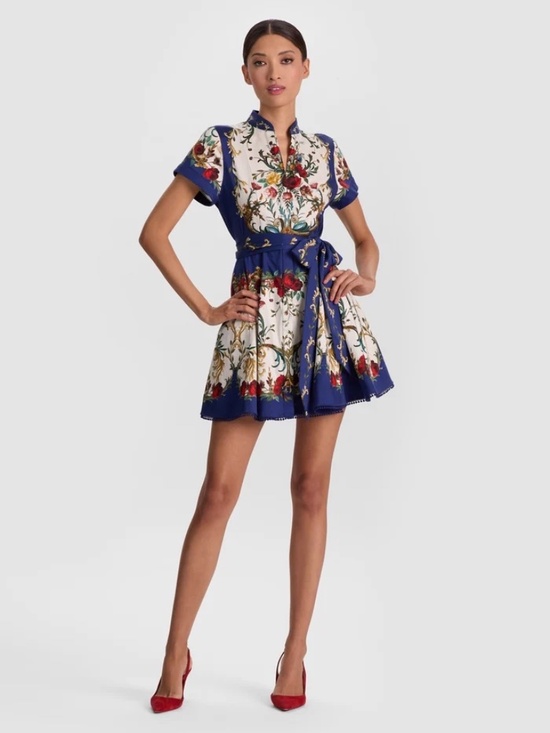 Alice + Olivia Dresses & Skirts - Alice + Olivia Lucy Mini Shirt Dress Gilded Rose size 6